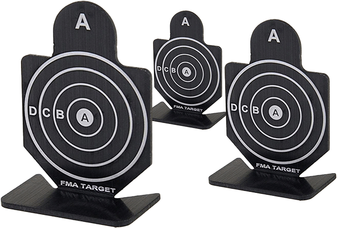 FMA Metal Shooting Targets Mod.A 4.2cm x 6cm 6 Pack