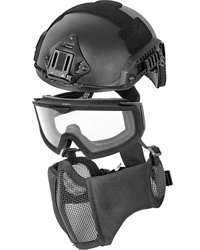 Airsoft face protection