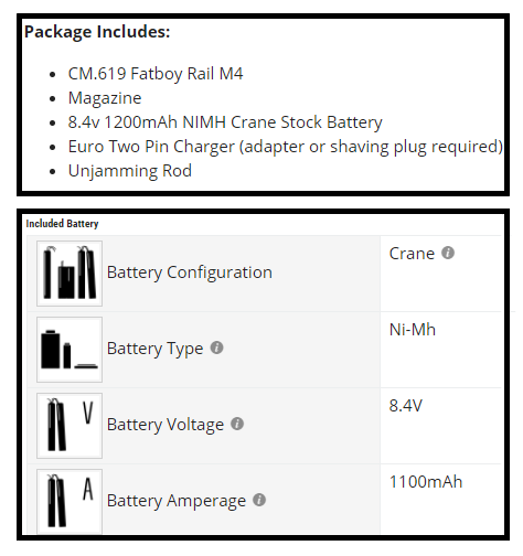 Batterie Ni-MH 1100Mah 8.4v Black Eagle - Batteries