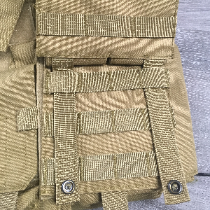 MOLLE hooks threaded through PALS loops