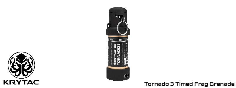 KRYTAC Tornado 3 Timed Airsoft Frag Grenade