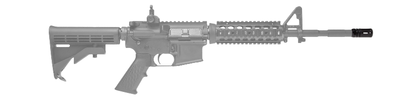 Slim Extended Flash Can - Muzzle Device for Improved Firearm Control