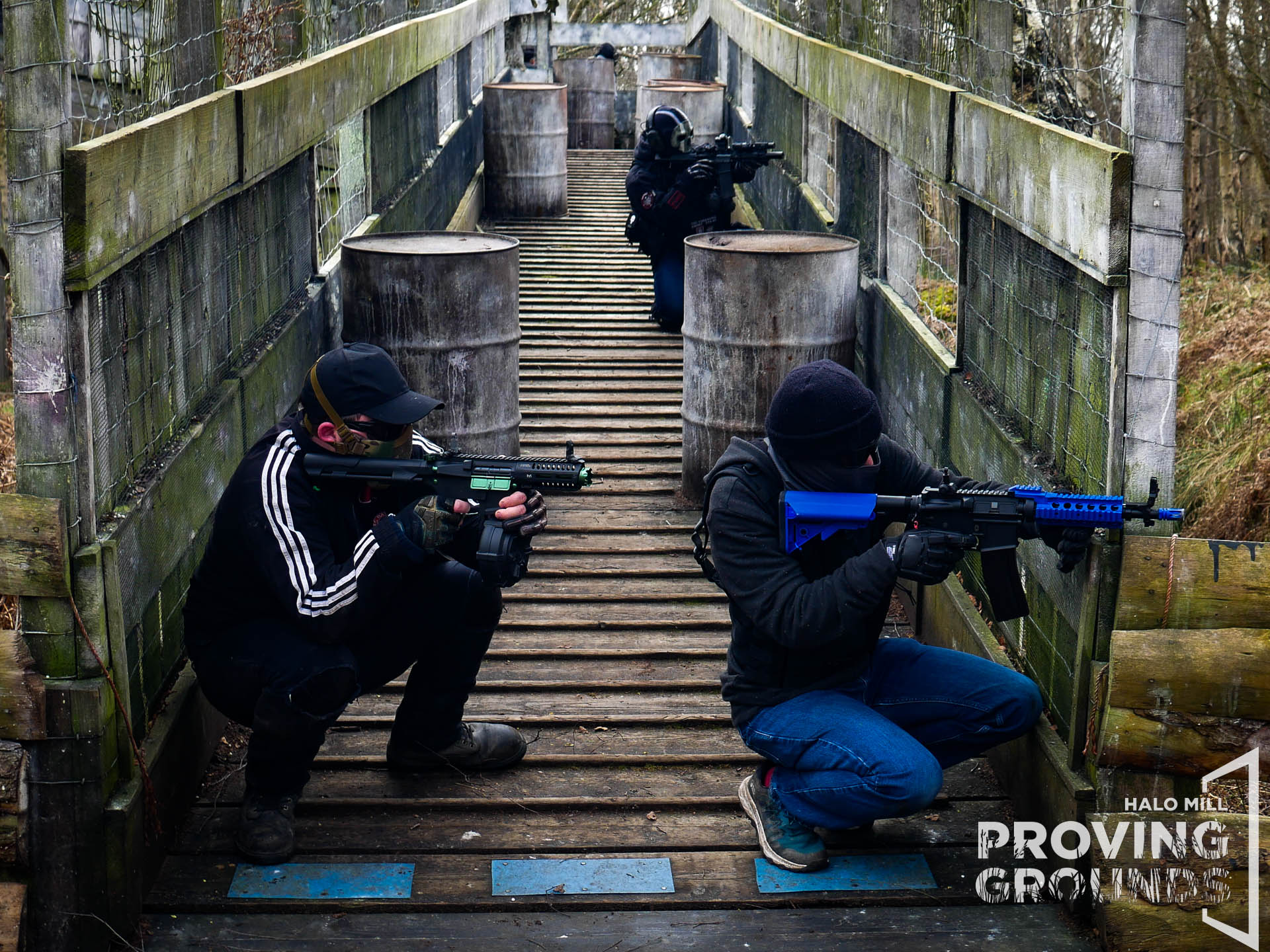 HALO MILL Proving Grounds. Skirmishers defend the bridge