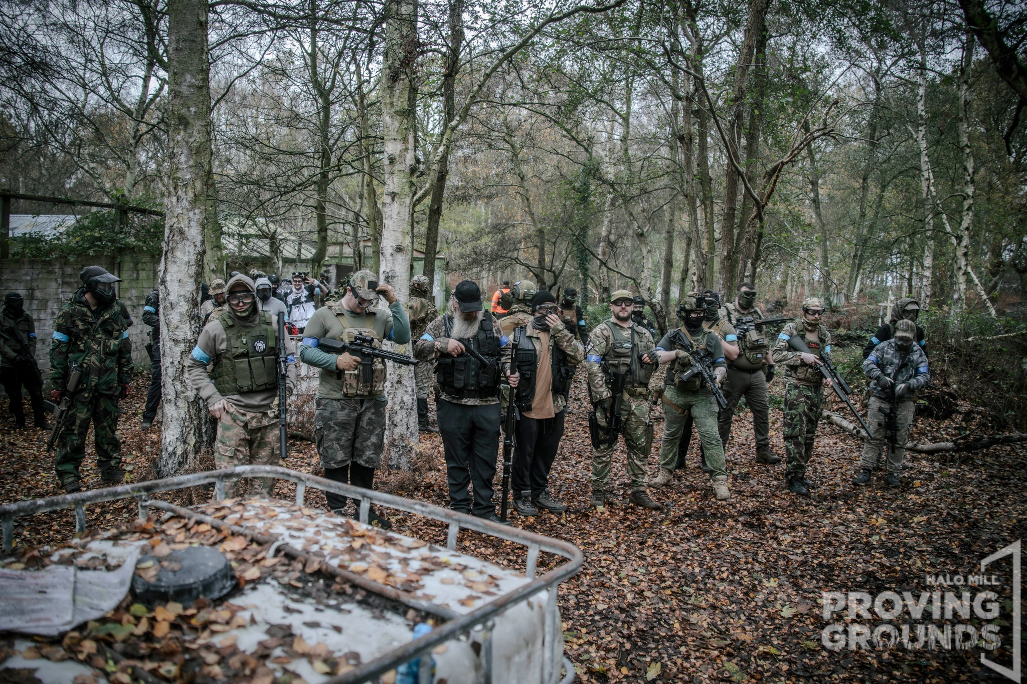 HALO MILL Proving Grounds Skirmishers assembling at the start of the day