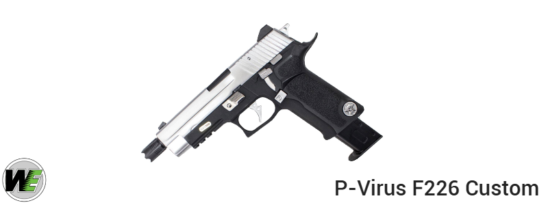 WE P-Virus Biohazard F226 Custom GBB Pistol