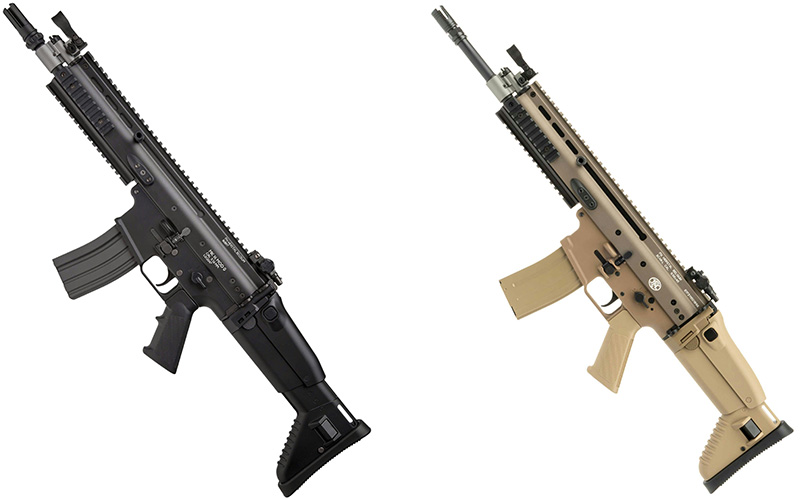 Tokyo Marui SCAR-L MK16 CQC NGRS AEG and Cybergun FN Herstal SCAR-L AEG w/ EFCS MOSFET