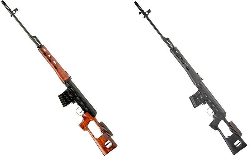 A&K Dragunov SVD Sniper Rifle AEG and CYMA CM.057T Dragunov SVD-M